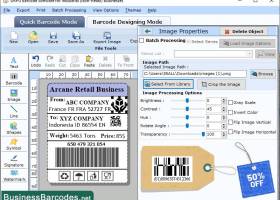 Barcode Label Maker Application screenshot