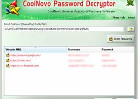 CoolNovo Password Decryptor screenshot