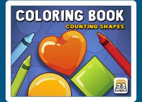 Coloring Book 23: Counting Shapes screenshot