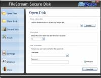 FileStream Secure Disk screenshot