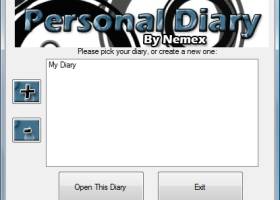 Personal Diary Editor screenshot