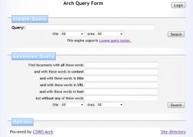 Arch Search Engine screenshot