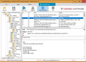 Vartika Zimbra to PST Converter screenshot