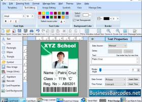 Software for Student Entry Card screenshot