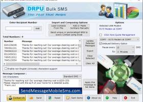 Send Messages from USB Modem screenshot