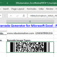 Excel PDF417 Barcode Generator