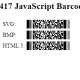 JavaScript PDF417 Generator