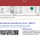 Access PDF417 Barcode Generator