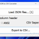 VOVSOFT - JSON to CSV Converter