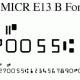 MICR E13B Match font