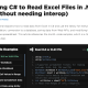 C# Read Excel File